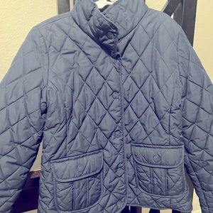 Gap navy chic quilt jacket
